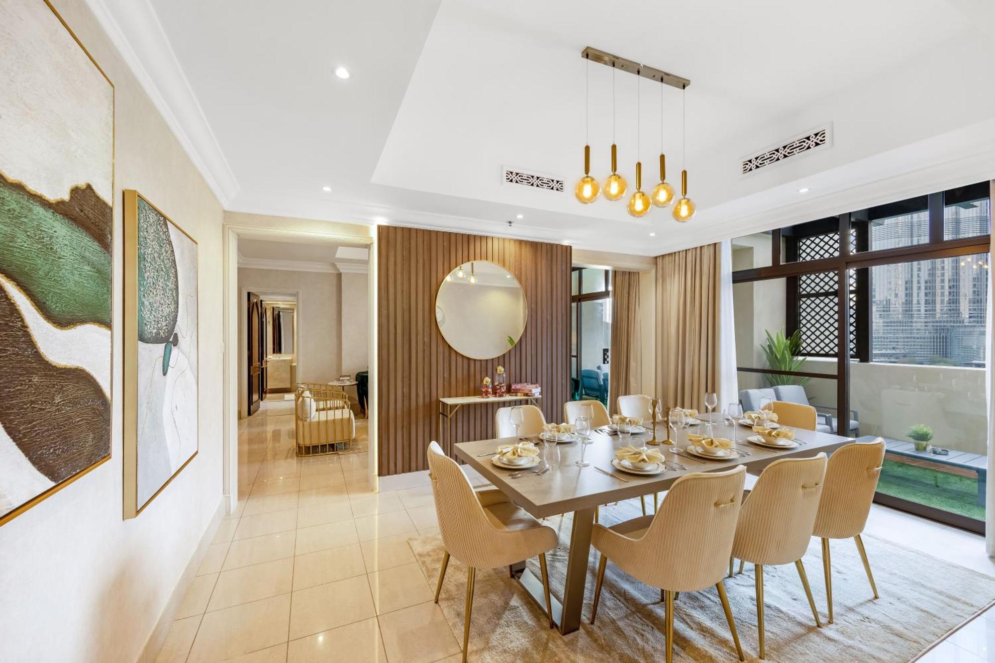 Durrani Homes - Heaven On Earth Collection 4br With Panorama Burj Khalifa And Fountain Views Апартаменти *
